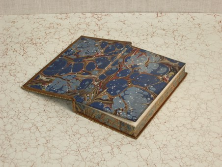 Book with marbled papers-London 1898