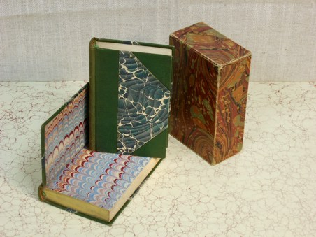 Books with marbled papers-Paris 1897